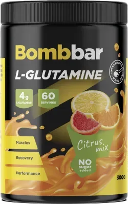 L-глютамин Bombbar Цитрусовый микс (300г)