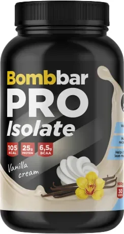 Протеин Bombbar Изолят (900г, ванильно сливочный)