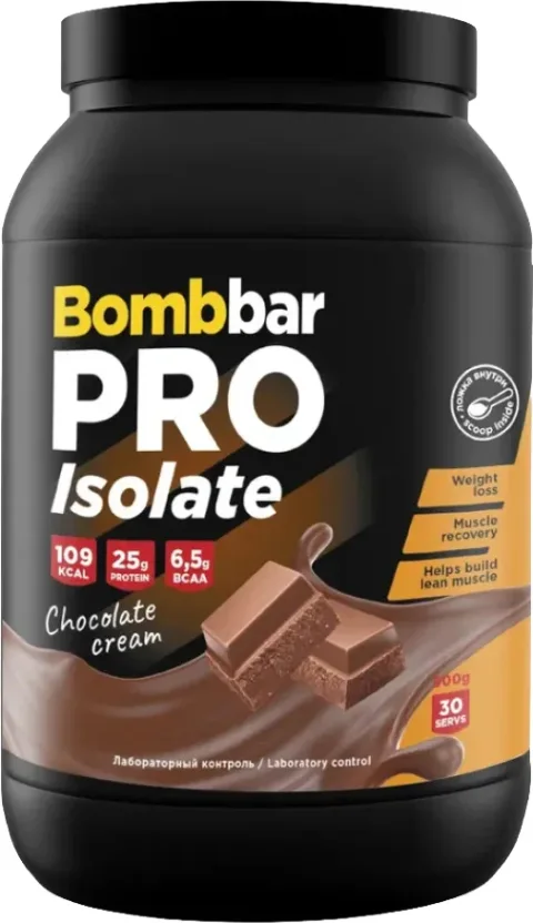 Протеин Bombbar Изолят (900г, шоколадно сливочный)