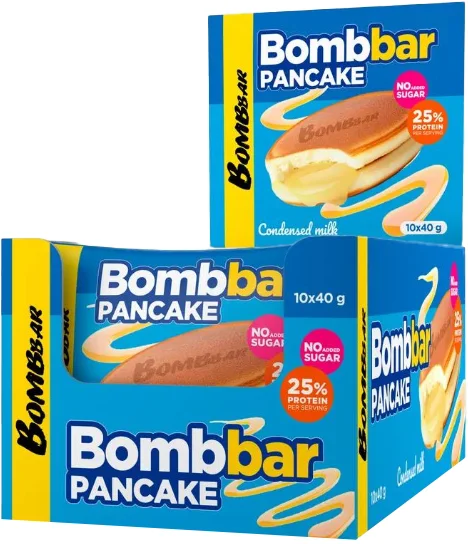 Набор протеиновых пирожных Bombbar Сгущенка (10x40г)