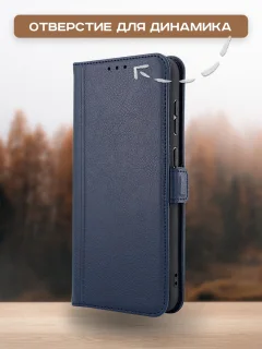 Чехол-книжка Case Book для Galaxy A15 4G/5G с магнитной застежкой (темно-синий) — фото 3