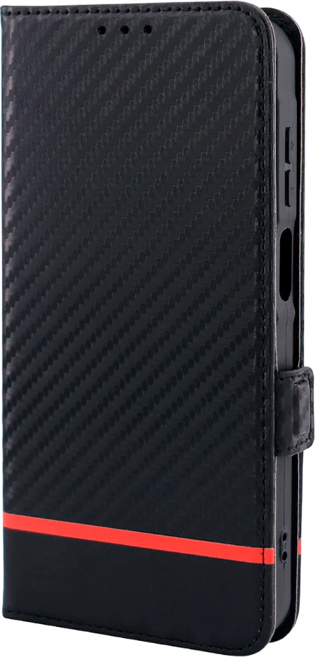 Чехол-книжка Case Book для Honor 200 с магнитной застежкой (черный карбон)