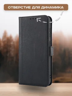Чехол-книжка Case Book для Redmi 13C 4G/Poco C65/Poco M6 5G с магнитной застежкой (черный) — фото 5
