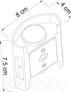 Бра уличное Arte Lamp Bosto A3122AL-2BK — фото 9