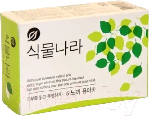 Мыло твердое Lion Botanic Nation Hinoki Pure Bar с экстрактом японского кипариса (100г)