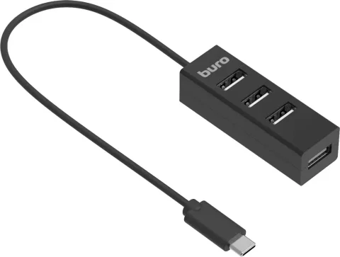 USB-хаб Buro BPH-C-1906 / BU-USBC-HUB-4U20 (черный)
