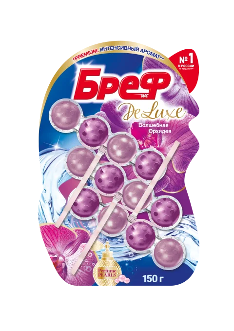 Чистящее средство для унитаза Бреф ДеЛюкс Волшебная Орхидея (3x50г)