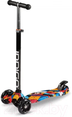 Самокат детский Indigo Sport Bright / IN251 (красный/синий/желтый) — фото 1