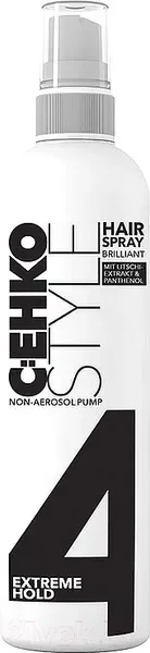 Лак для укладки волос C:EHKO Brilliant без аэрозоля экстрасильная фиксация (300мл) — фото 3