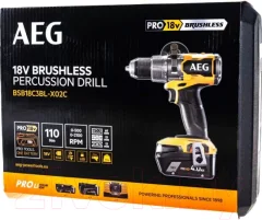 Профессиональная дрель-шуруповерт AEG Powertools BSB18C3BL-X02C (4935478937) — фото 2