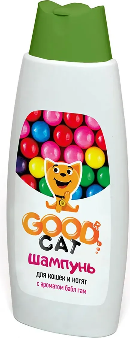 Шампунь для животных Good Cat Для кошек и котят с ароматом Bubble Gum (250мл)