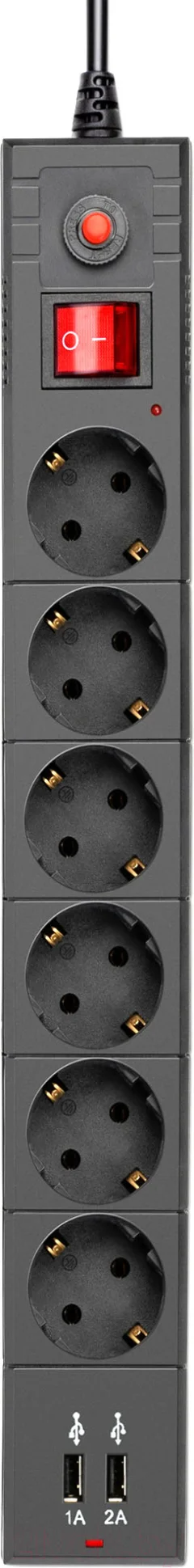 Сетевой фильтр Buro BU-SP5 USB 2A-B — фото 1