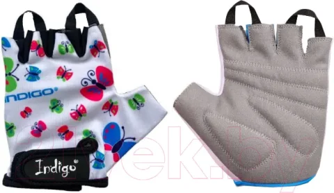 Велоперчатки Indigo Sport Butterfly / IN181 (XS, белый)