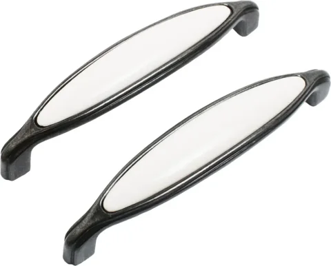 Ручка для мебели StahlBuro C0003-128 BL (2шт, черный матовый)