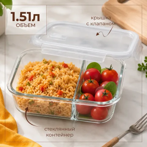 Контейнер Sundays Home С крышкой / C05B (1.51л)
