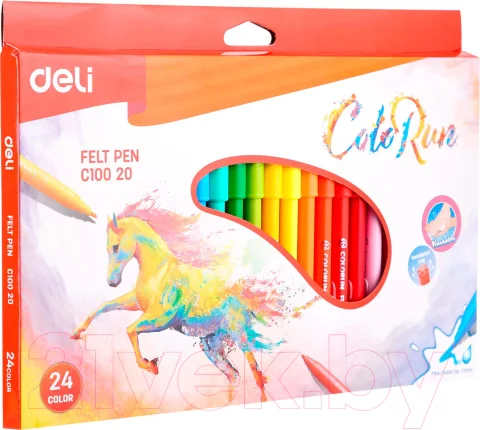 Фломастеры Deli C10020 (24цв)