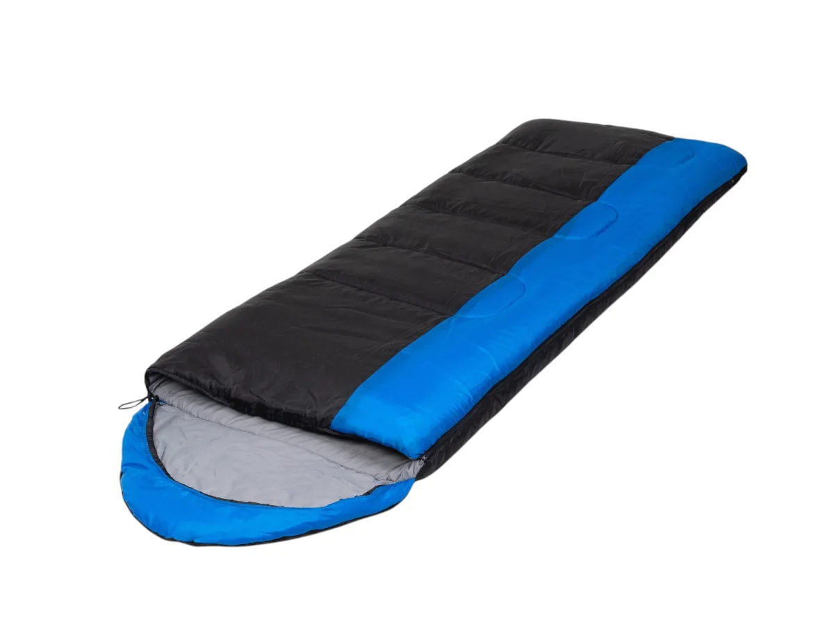 Спальный мешок BalMAX Аляска Camping Plus Series до -5°C L левый (синий/черный)