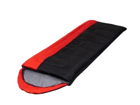 Спальный мешок BalMAX Аляска Camping Plus Series до -5°C L левый (красный/черный)