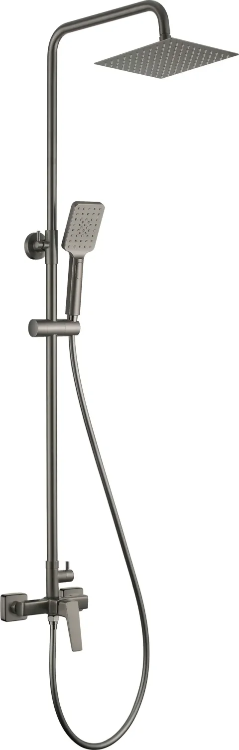 Душевая система со смесителем Deante Cascada Blur Titanium NQL D4XM
