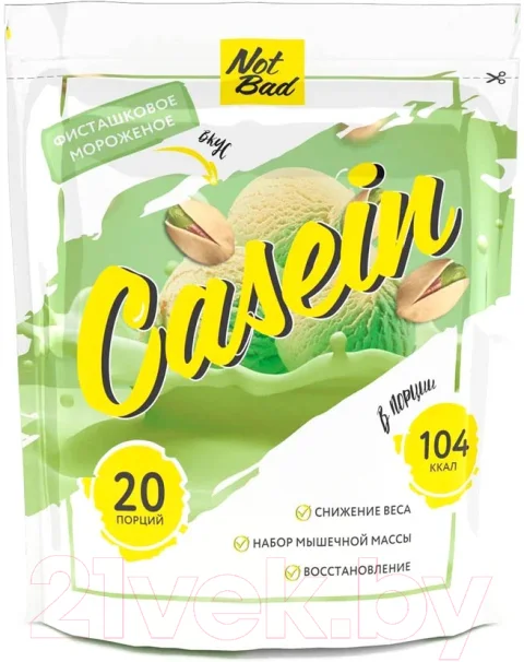 Протеин NotBad Casein (600г, фисташковое мороженое)