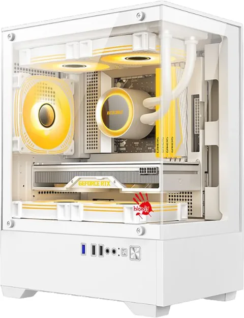Корпус для компьютера Bloody CC-125-WH (белый, без БП)