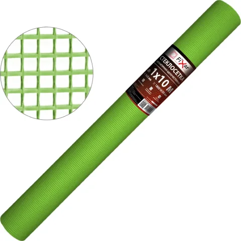 Стеклосетка Fixar Штукатурная CCШ-160 / FIX-0003/10 (1х10м, ультразеленый)