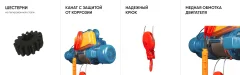 Таль электрическая Gearsen CD 380В / GCD 1060 (1т, 6м) — фото 3
