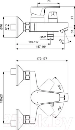 Смеситель Ideal Standard Cerafine D BC494AA — фото 6