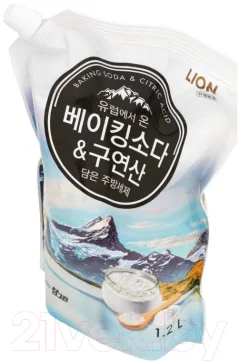 Средство для мытья посуды Lion Chamgreen с содой и лимонной кислотой (1.2л) — фото 2