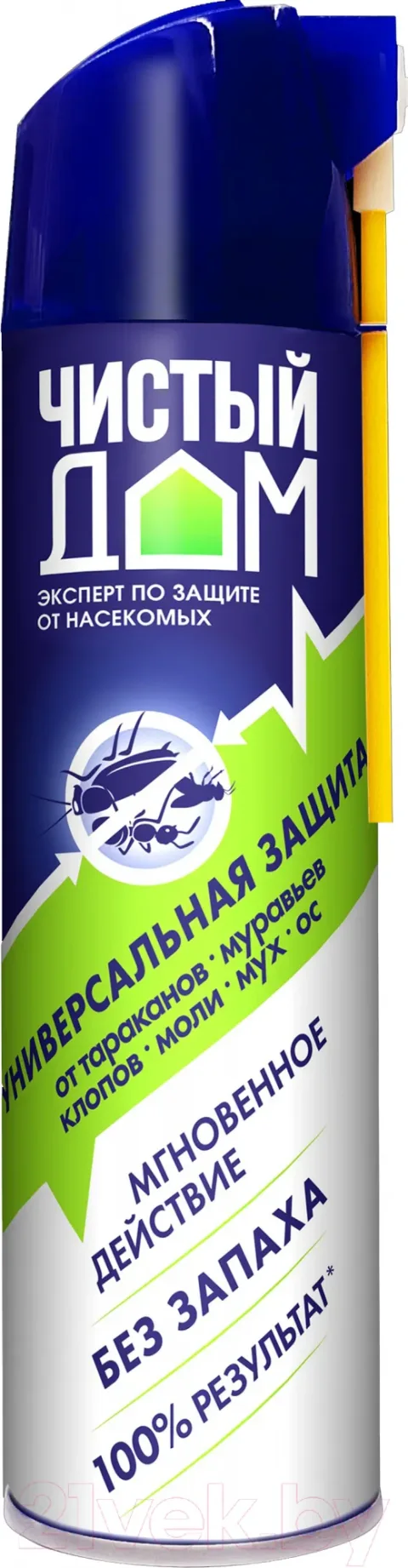 Аэрозоль от насекомых Чистый дом Супер универсальный (600мл)