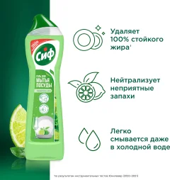 Средство для мытья посуды Сиф Для ручного мытья (500мл) — фото 6