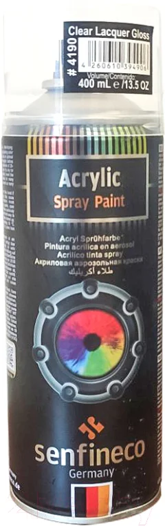 Лак автомобильный Senfineco Clear Lacquer Gloss / 4190 (400мл, глянцевый) — фото 1