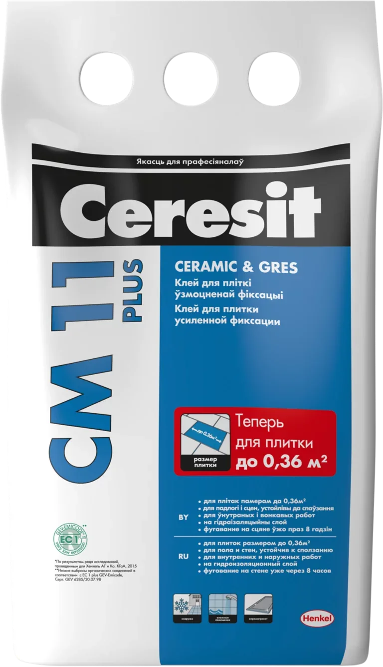 Клей для плитки Ceresit CM 11 Plus (5кг)