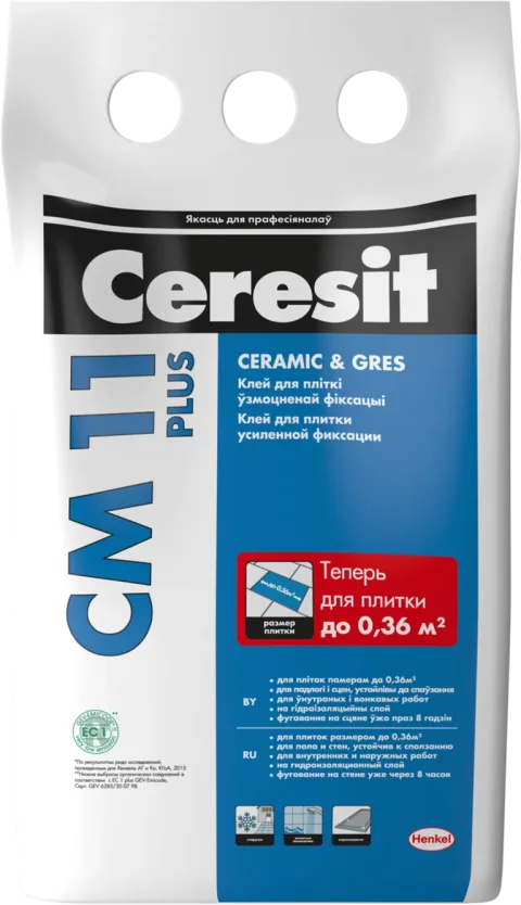 Клей для плитки Ceresit CM 11 Plus (5кг)