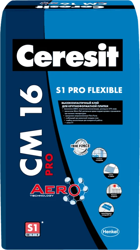 Клей для плитки Ceresit CM 16 Pro (20кг)