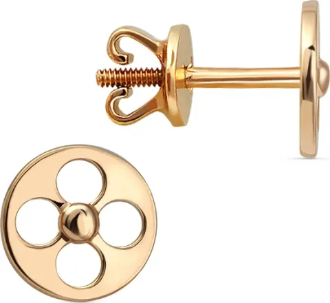 Серьги из красного золота Кристалл CM23100226773
