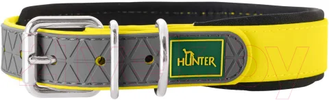 Ошейник HUNTER Collar Convenience Comfort / 63094 (45/S-M, неоновый желтый)