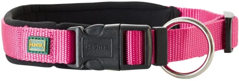 Ошейник HUNTER Collar Neoprene VP / 62190 (45/M, малиновый/черный)