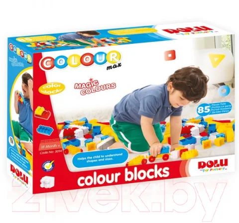 Конструктор Dolu Color Blocks / 5014 (85эл)