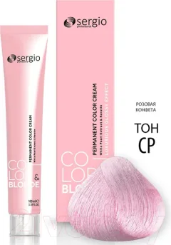 Крем-краска для волос Sergio Professional Color&Blonde Pastel&Metallic (розовая конфета) — фото 6