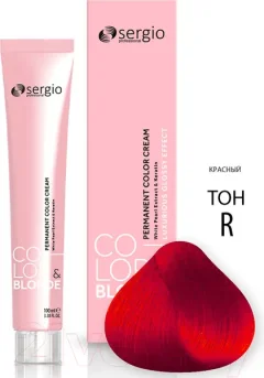 Крем-краска для волос Sergio Professional Color&Blonde Red (100мл) — фото 6