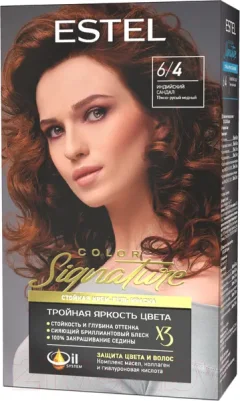 Крем-краска для волос Estel Color Signature 6/4 (индийский сандал) — фото 9