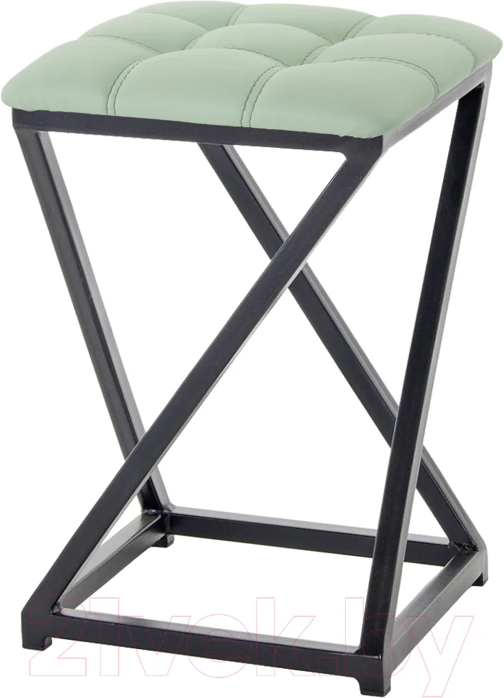 Табурет AMC Comfort 8К1.10 (кожзам мятный/черный)