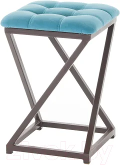 Табурет AMC Comfort 8.2.13 (ткань бирюзовый/коричневый) — фото 1