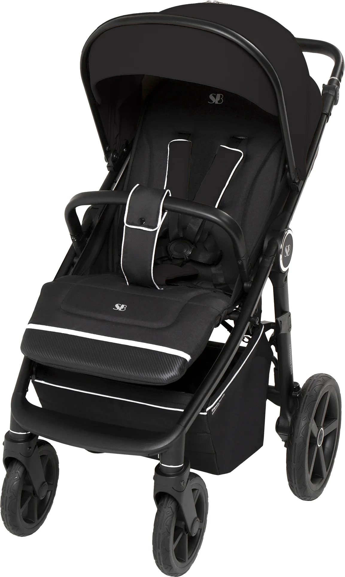 Детская прогулочная коляска Sweet Baby Contente Plus Basic (черный)