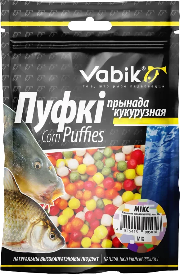 Прикормка рыболовная Vabik Corn Puffies Микс (20г)