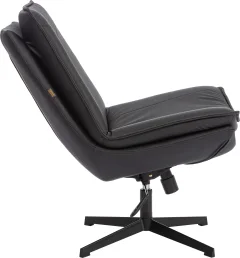 Кресло мягкое Tetchair Cosmo (экокожа Sharp черный) — фото 3
