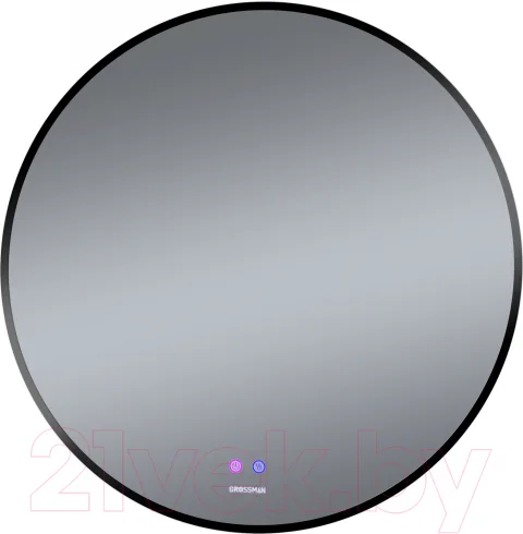 Зеркало Grossman Cosmo-норма Black LED / 1970702 (с сенсорным выключателем и подогревом)