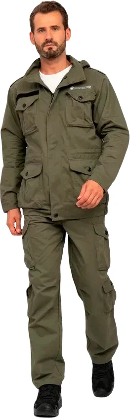 Костюм для охоты и рыбалки Huntsman Крафт Хаки Cotton (р.52-54/170-176)