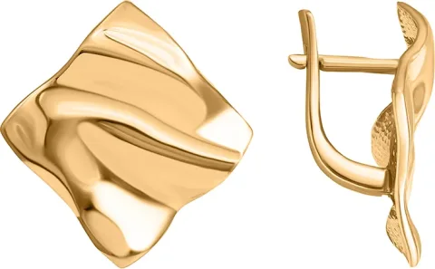 Серьги из желтого золота Кристалл CP33500226773